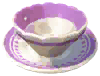 Empty Hyssop Tea Cup